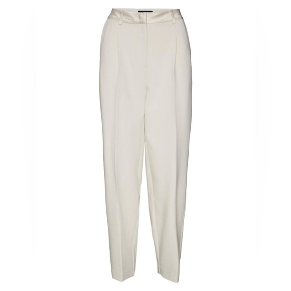 Vero Moda Cream Trousers - Picture 2 of 16